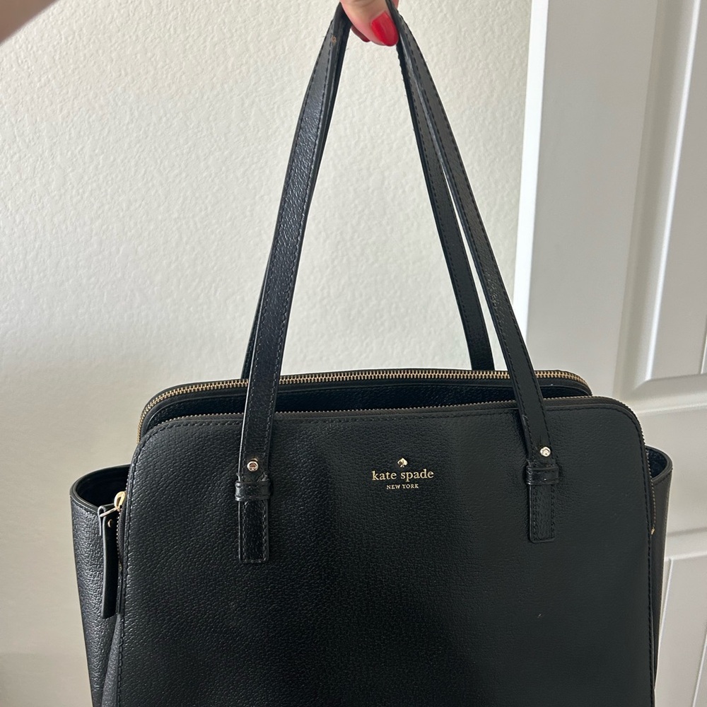 Kate Spade Black Textured Tote